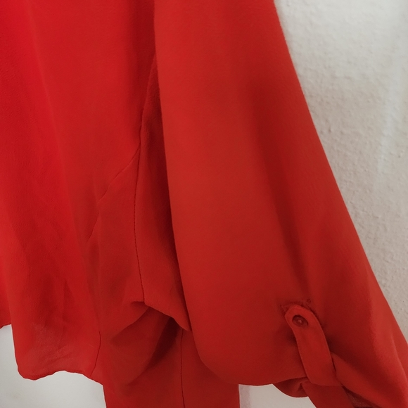 Torrid, Size 2, Red Crepe Drape Front Blazer - Picture 8 of 8